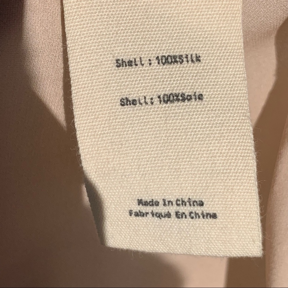 L’agence Silk Button Down Blouse Drawstring Ruchi… - image 6